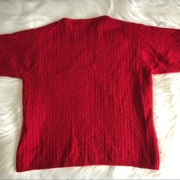 SOLD / LIZ • cable knit short sleeve sweater - Picture 4 of 7